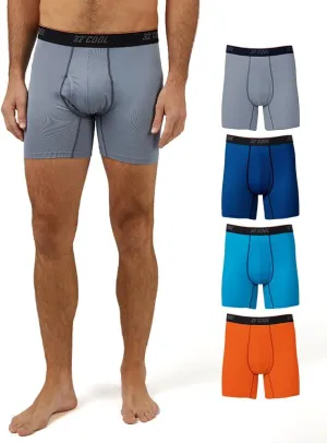 32 Degrees Men??s 4 Pack Cool Active Boxer Brief | Anti-Odor | Quick Drying | 4-Way Stretch
