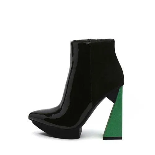 Abstract Ankle Boots