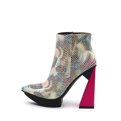Abstract Ankle Boots