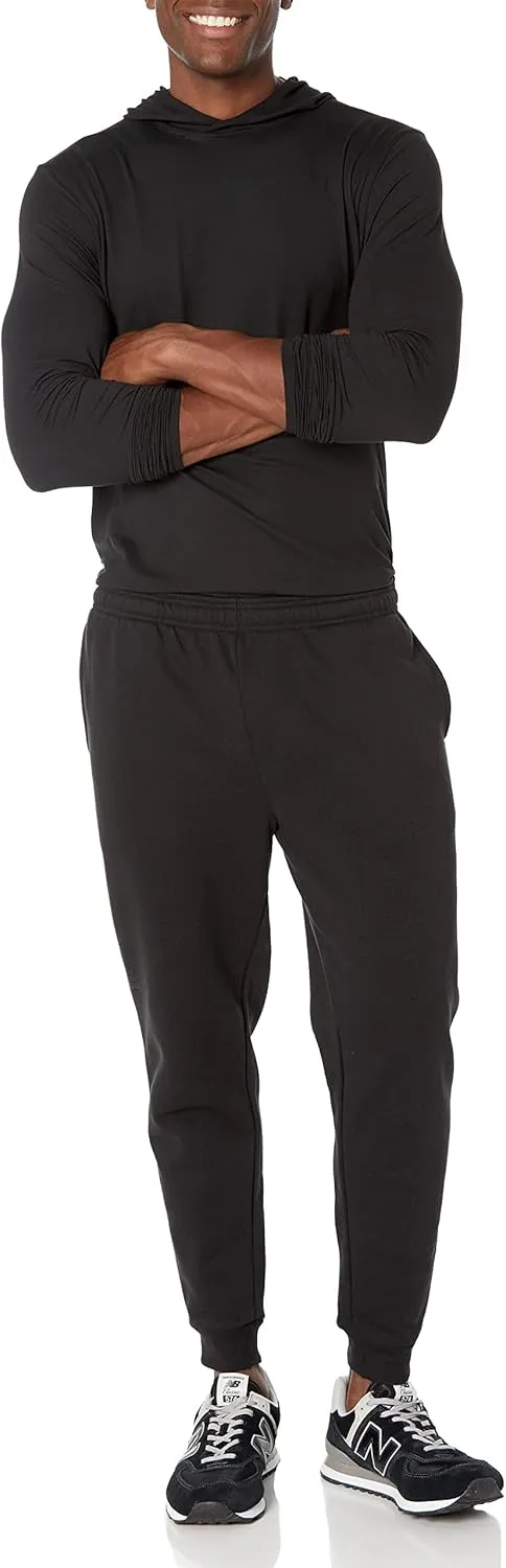 Amazon Essentials Men's Relaxed Joggers Sweatpants, Fleece, Comfortable Fit