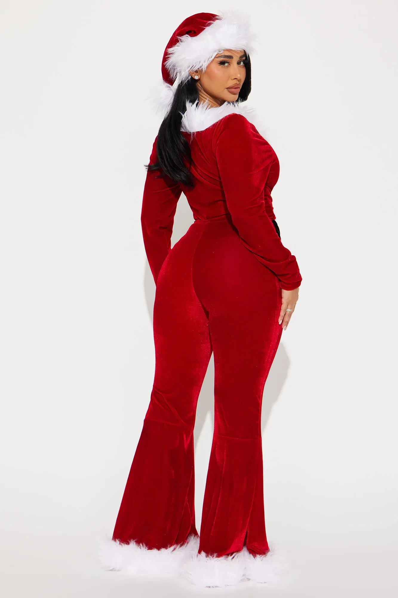 Being Naughty Santa 2 Piece Costume Set - Red/White
