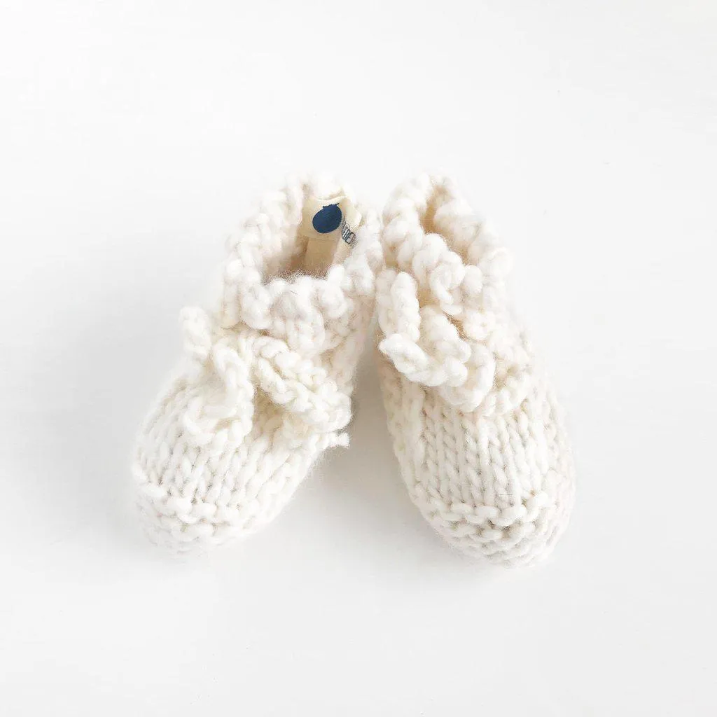 Blueberry Hill - Knit Classic Booties - Cream