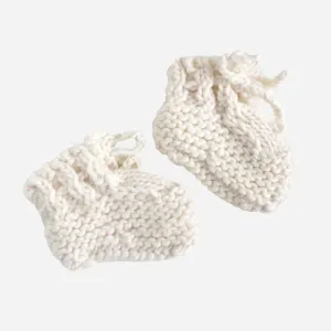 Blueberry Hill - Knit Classic Booties - Cream