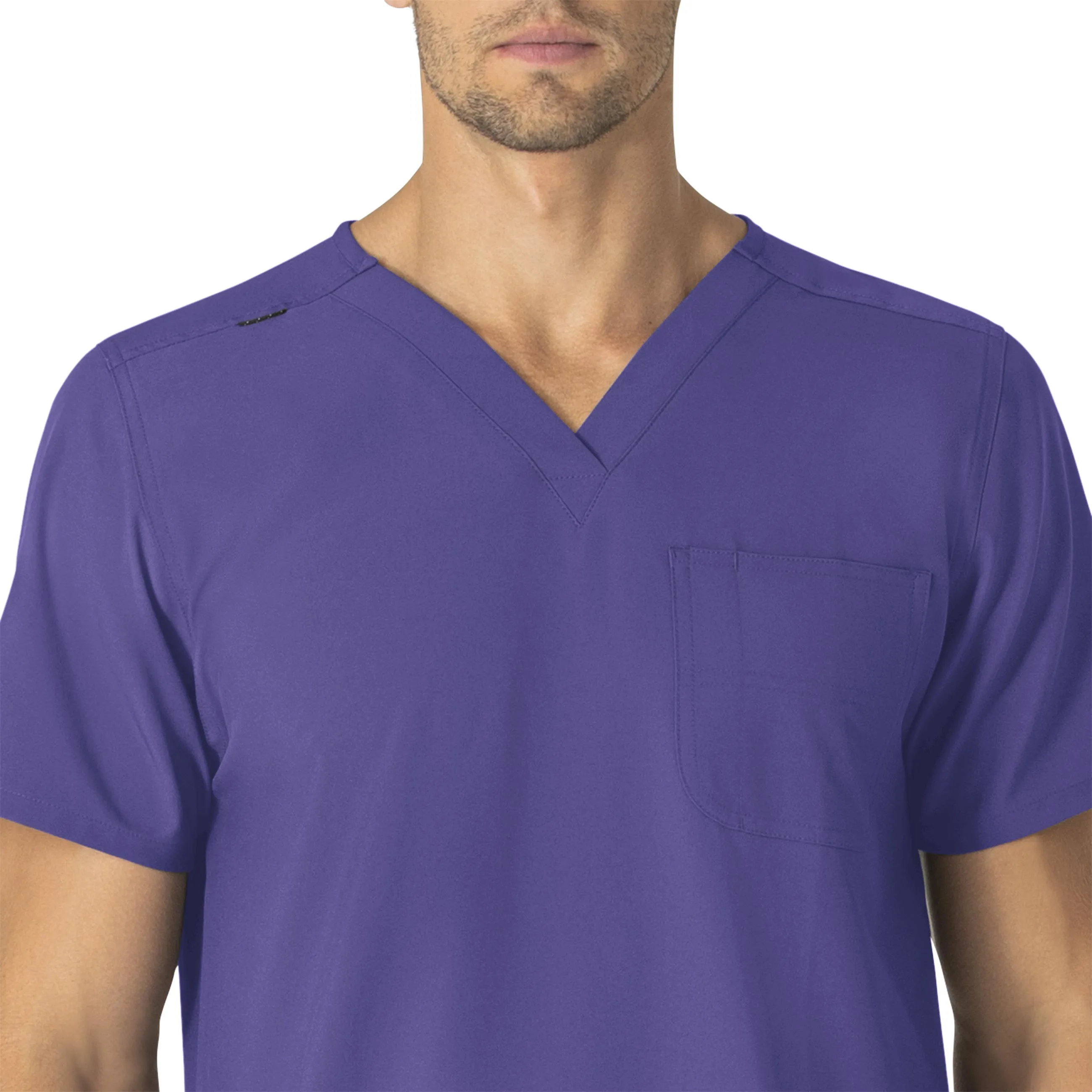 Carhartt Force Essentials Unisex V-Neck 6-Pocket Scrub Top - Grape