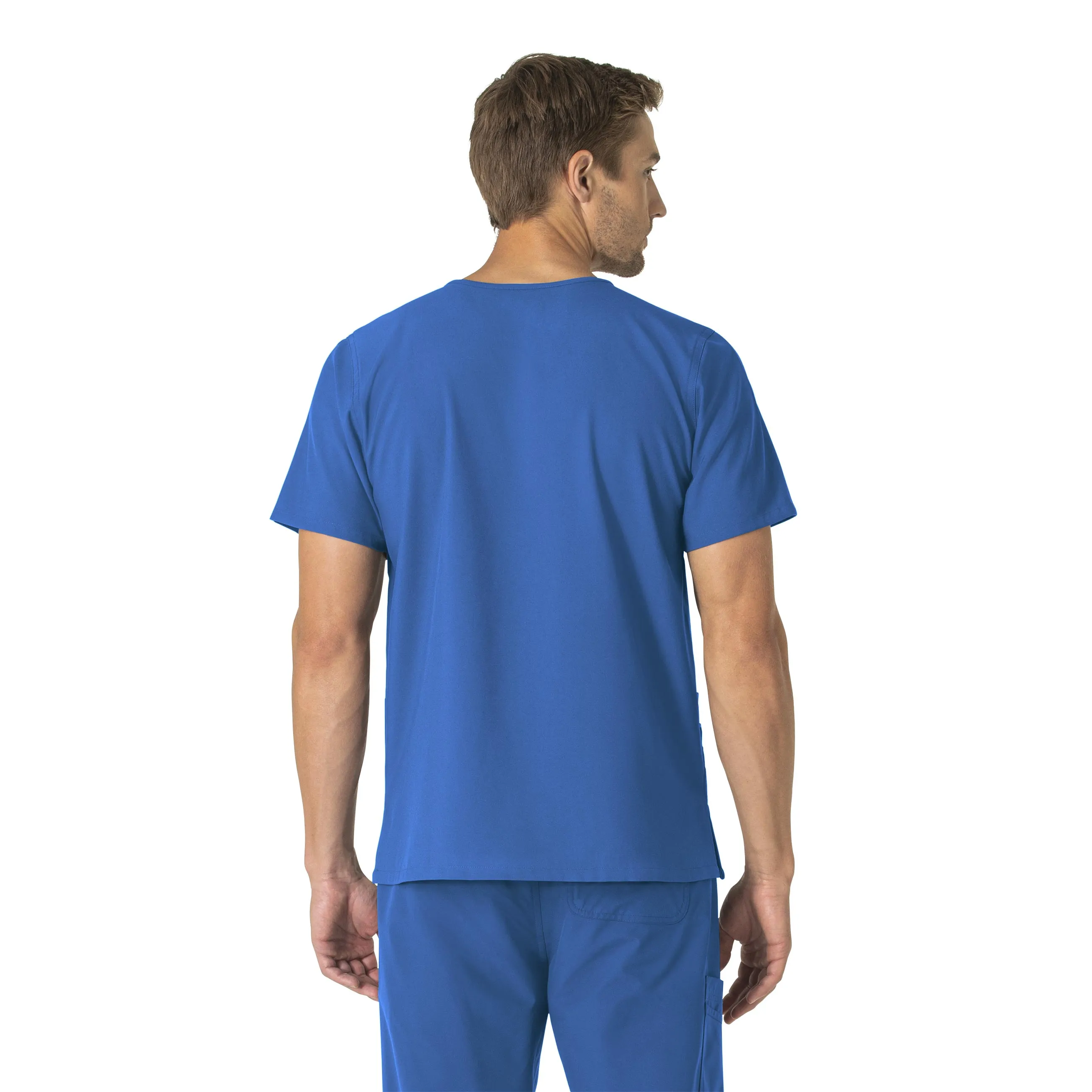 Carhartt Force Essentials Unisex V-Neck 6-Pocket Scrub Top - Royal