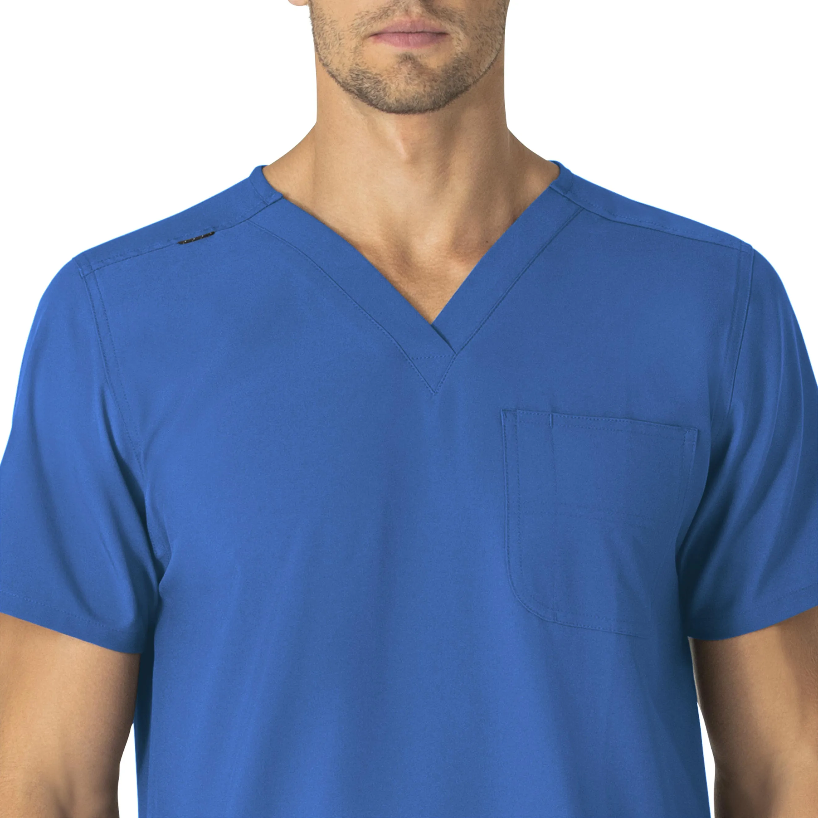 Carhartt Force Essentials Unisex V-Neck 6-Pocket Scrub Top - Royal