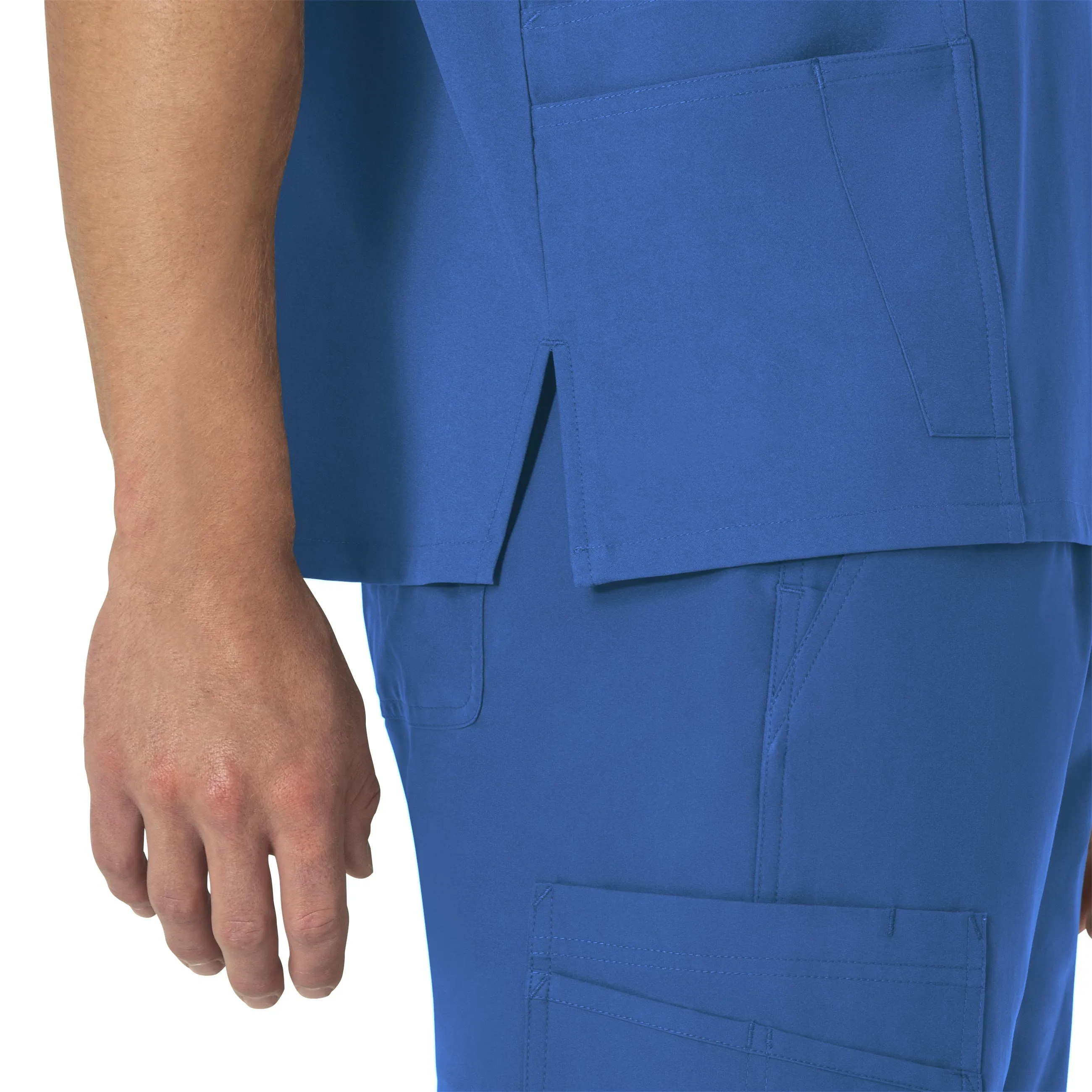 Carhartt Force Essentials Unisex V-Neck 6-Pocket Scrub Top - Royal