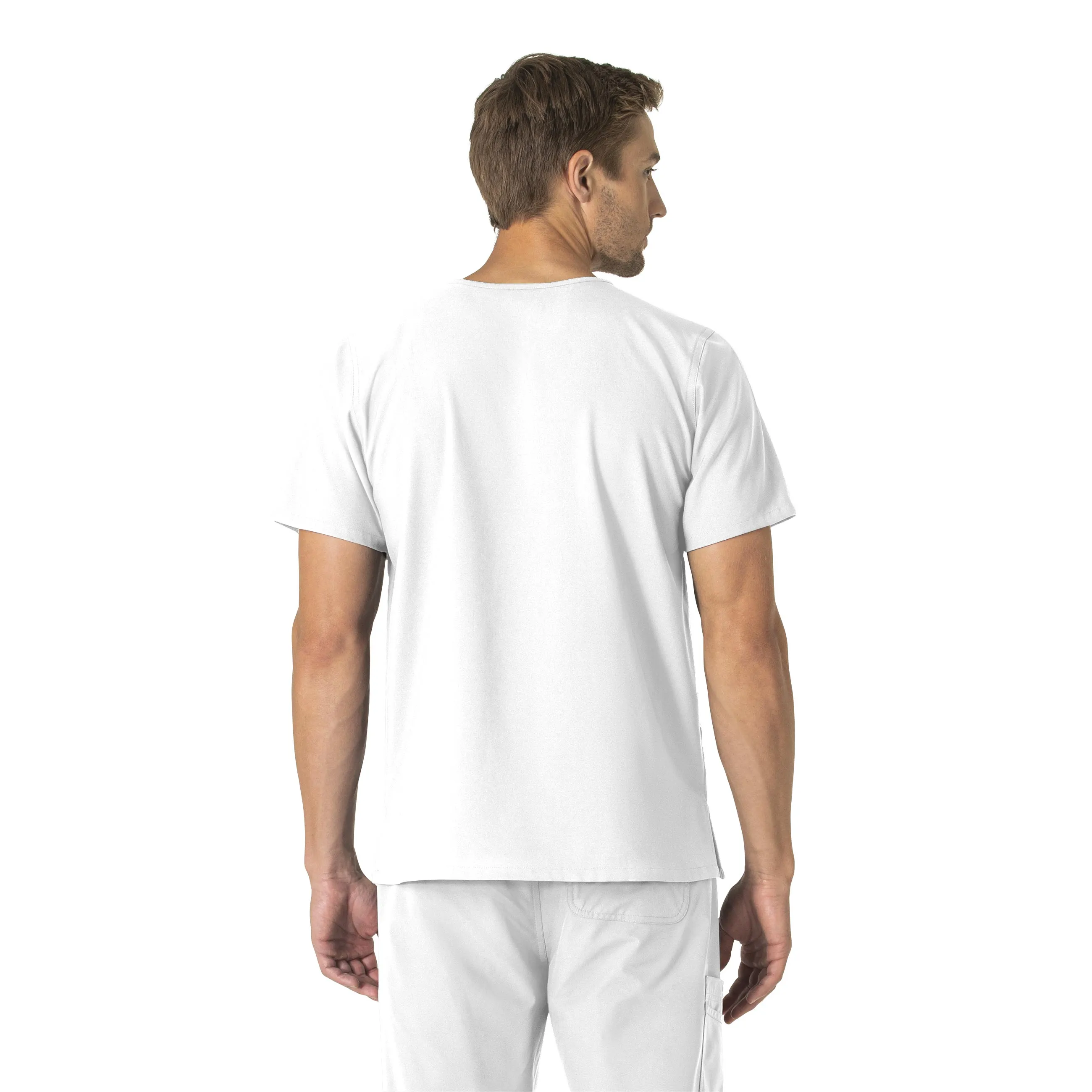 Carhartt Force Essentials Unisex V-Neck 6-Pocket Scrub Top - White