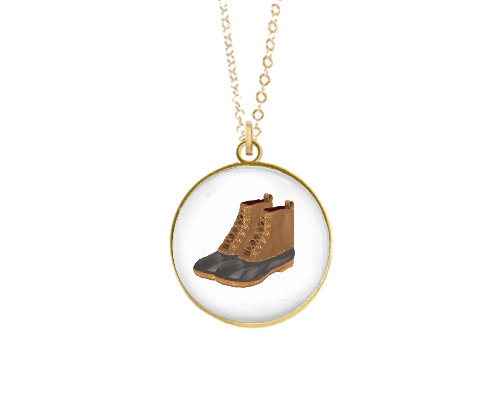 Charm Necklace - Duck Boots