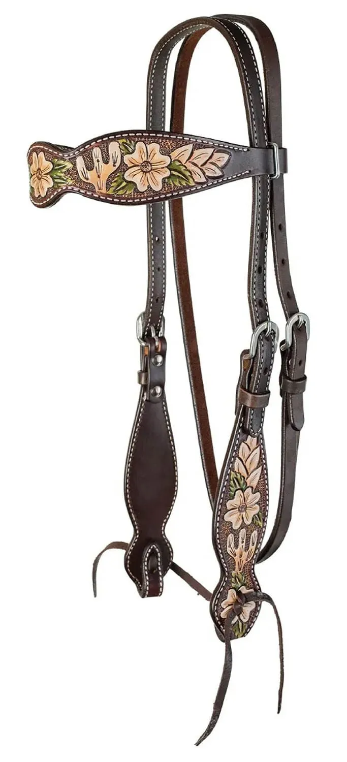 Circle Y Dogwood Desert Browband Headstall, Full