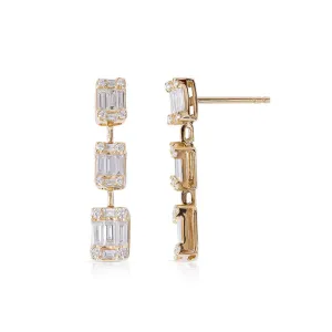 DIAMOND ILLUSION DROP EARRINGS