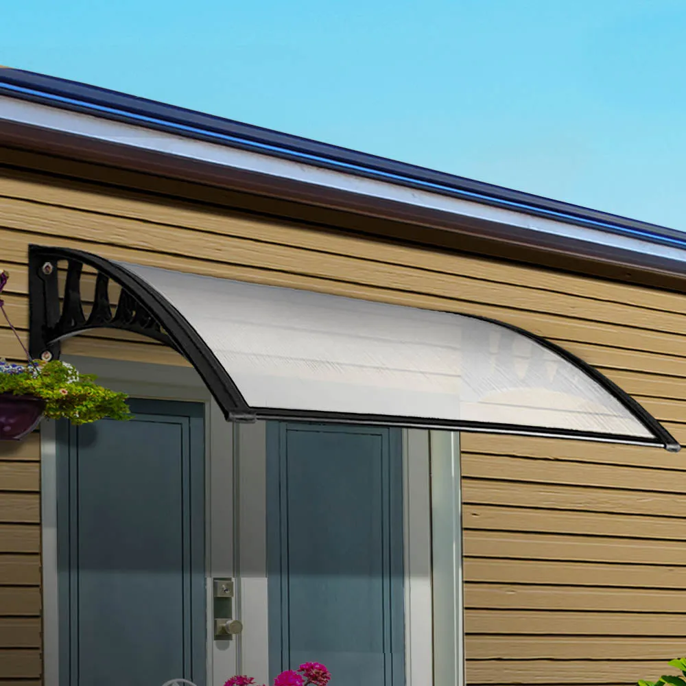 Durable Polycarbonate Window Door Awning, UV Resistant - Instahut