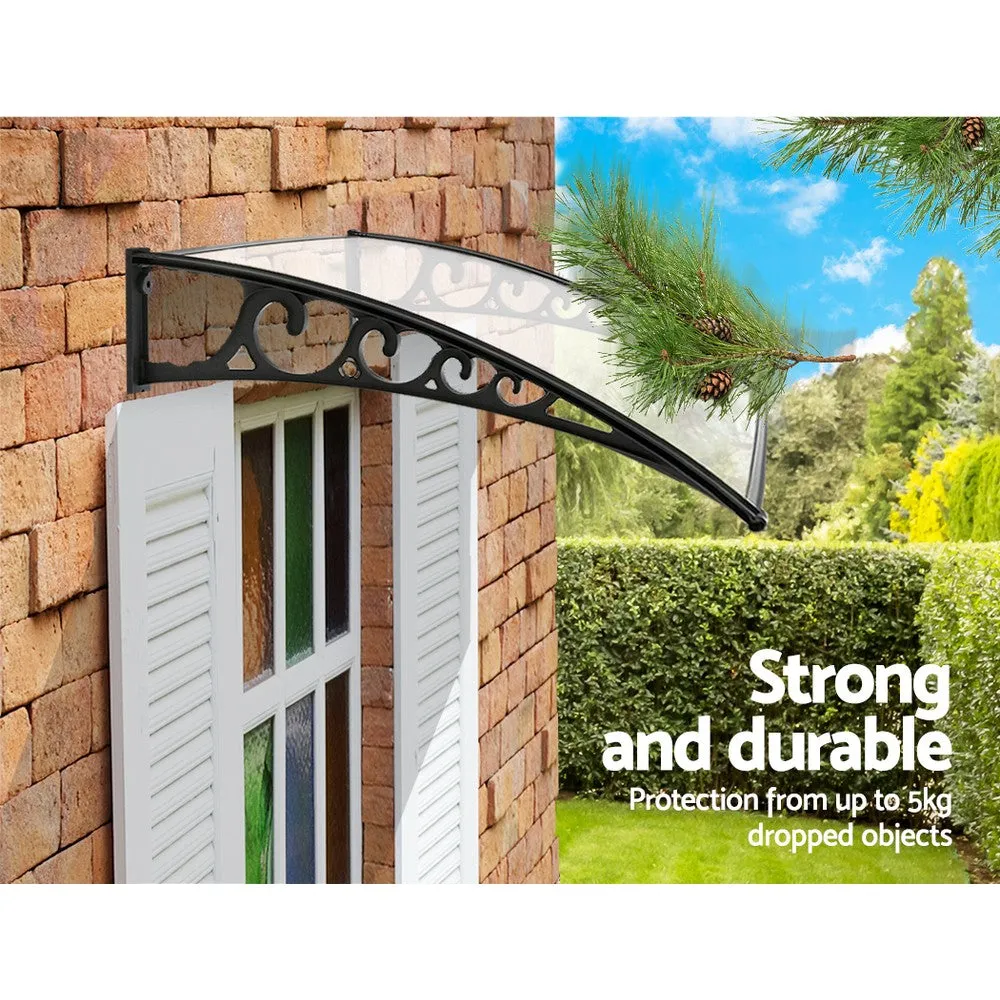 Durable Polycarbonate Window Door Awning, UV Resistant - Instahut