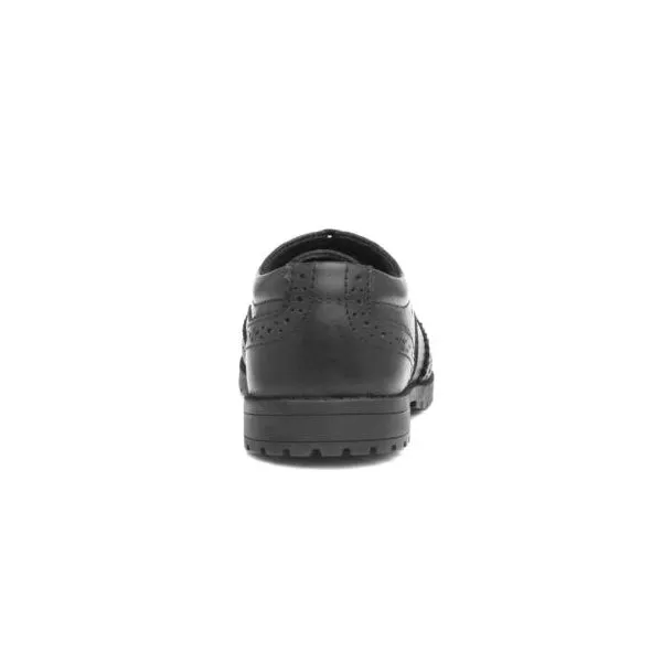 EADIE Girls Leather Oxford Shoes Black Patent