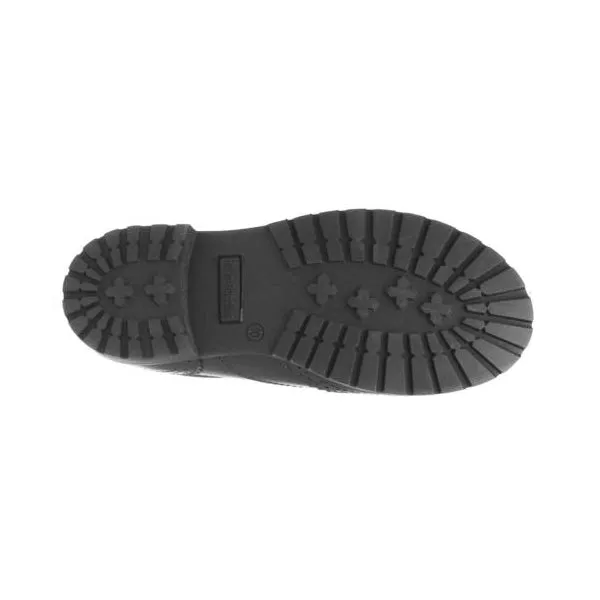 EADIE Girls Leather Oxford Shoes Black Patent