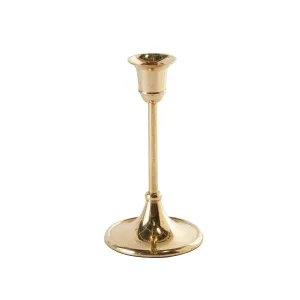 Gold and Lucite Candlestick Holder