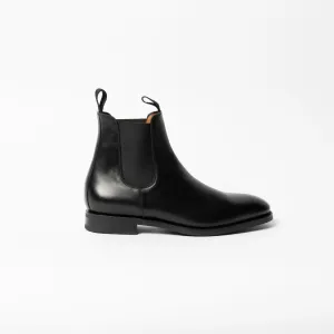 GOMMA CHELSEA BOOTS in BLACK LEATHER