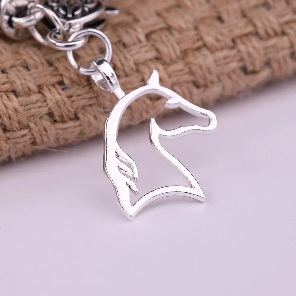 Gorgeous Silver Plated Horse Bracelet
