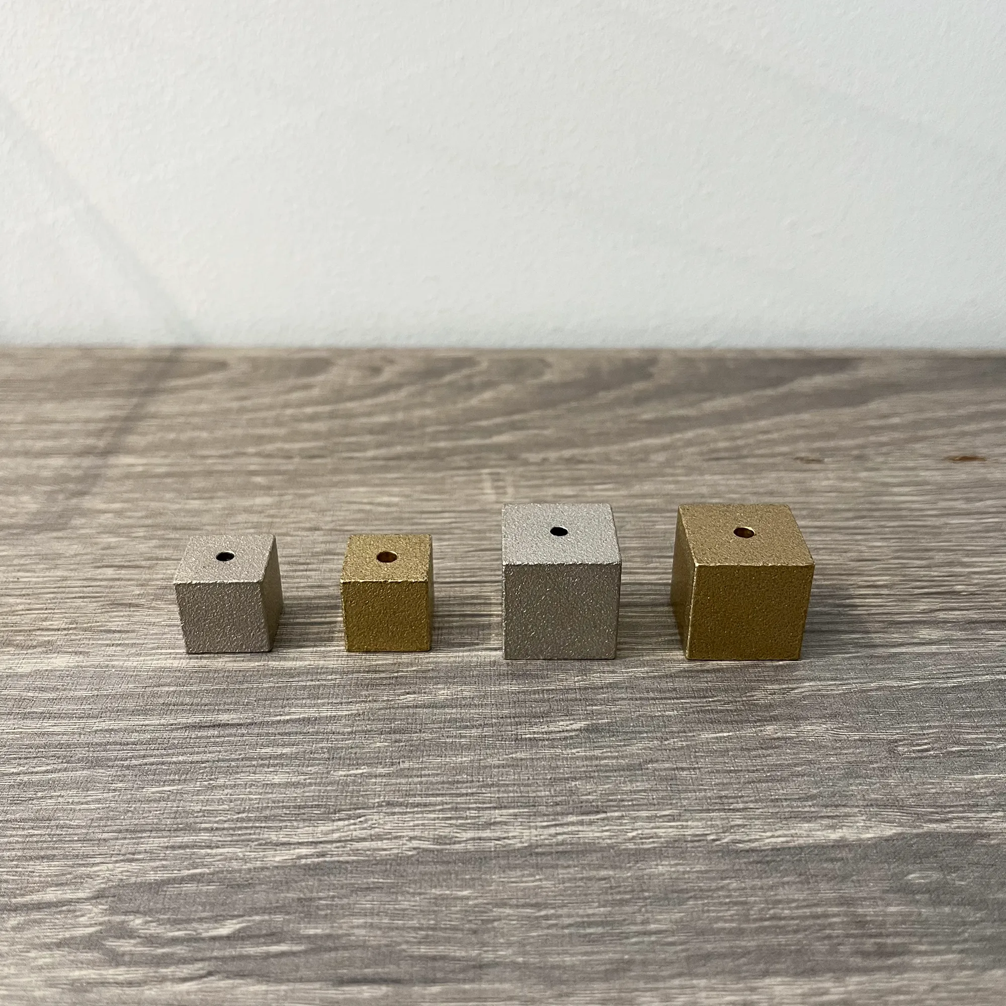 Incense Holder - Cube Silver Large