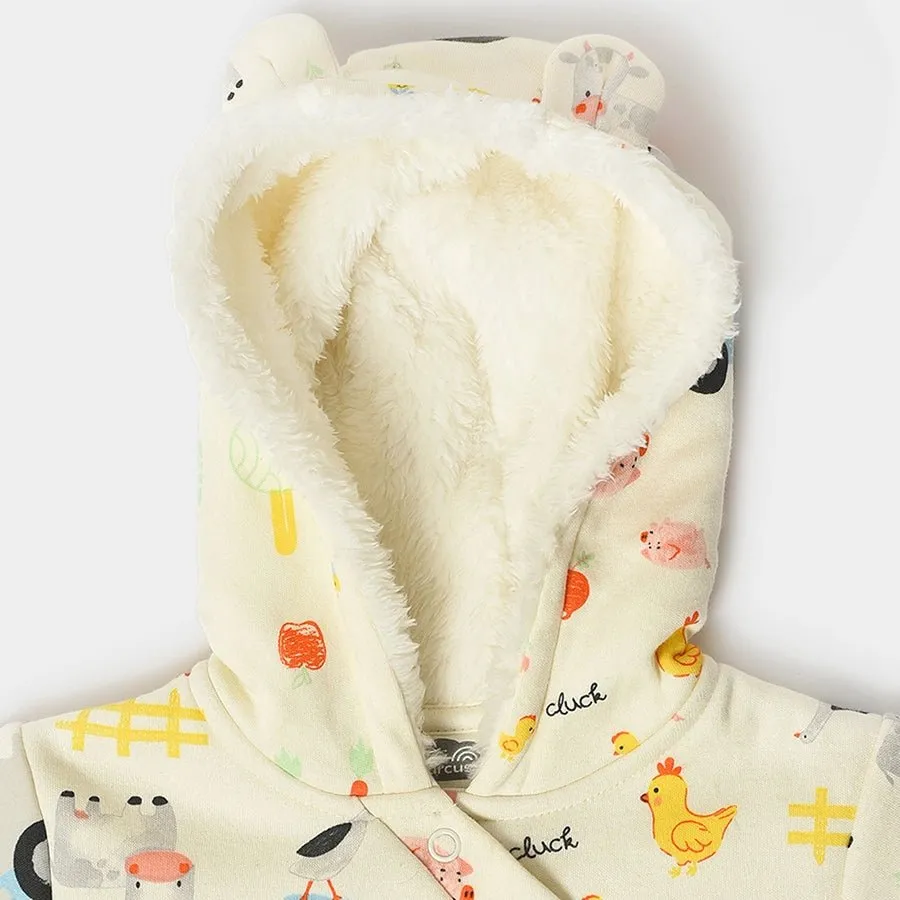 Kids Hoodie Sleep Suit with Booties