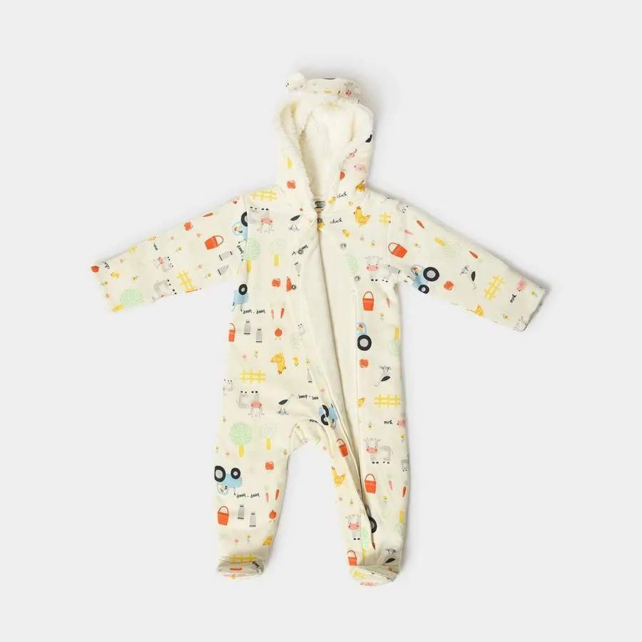 Kids Hoodie Sleep Suit with Booties