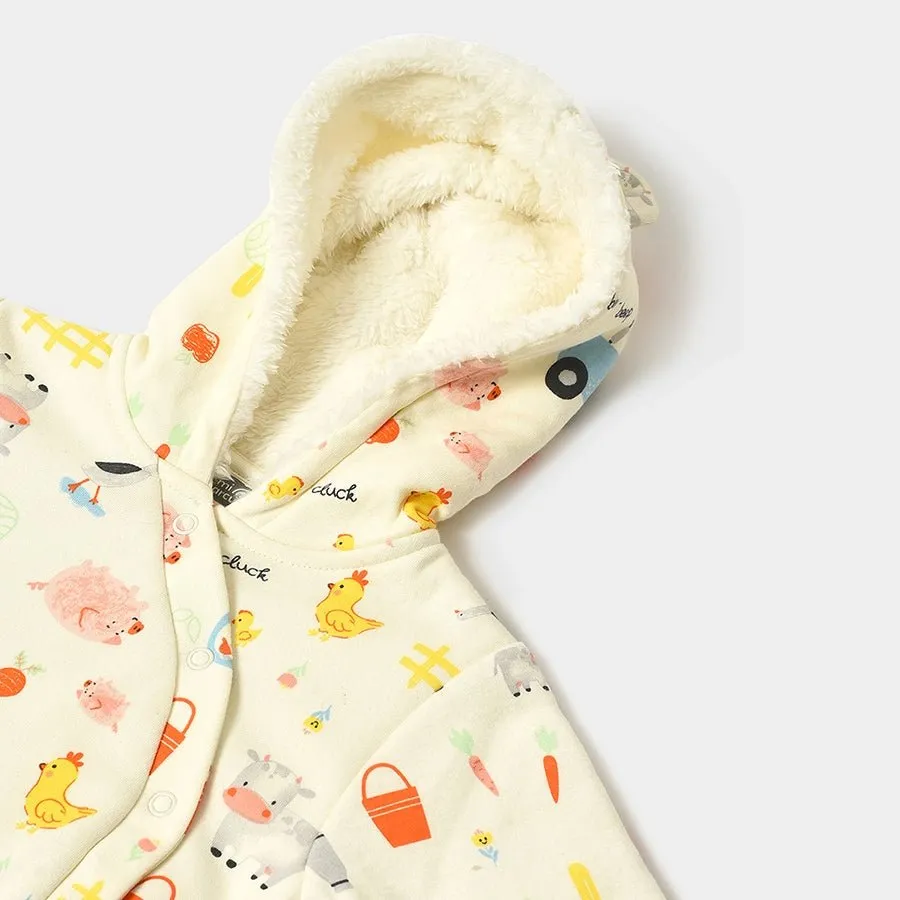 Kids Hoodie Sleep Suit with Booties