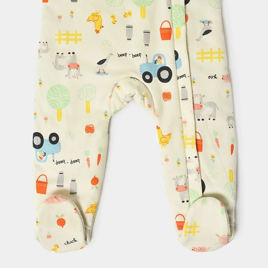 Kids Hoodie Sleep Suit with Booties