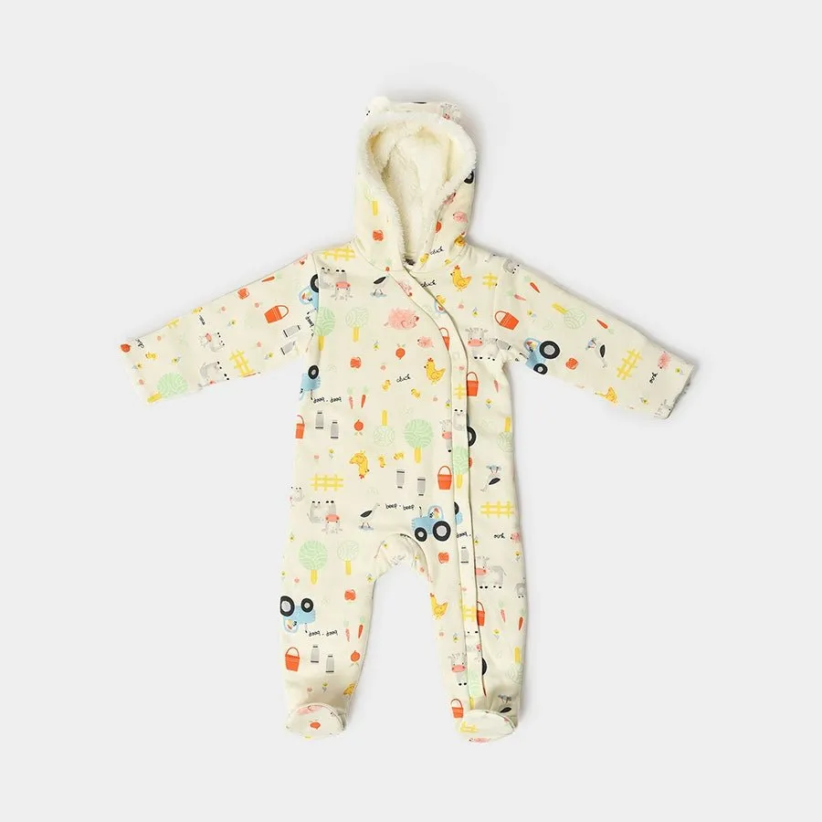 Kids Hoodie Sleep Suit with Booties
