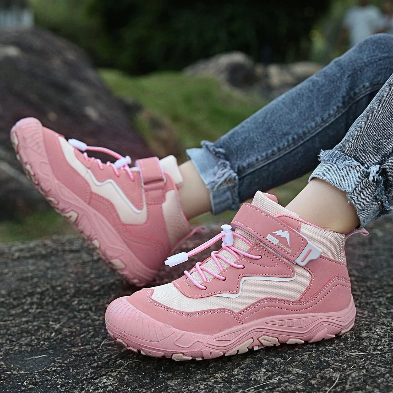 Kids Shoes Boys Girls High Top Sneaker Lace-Up Walking Causal Tennis Shoes Hiking Outdoor Ankle Booties Little/Big Kid