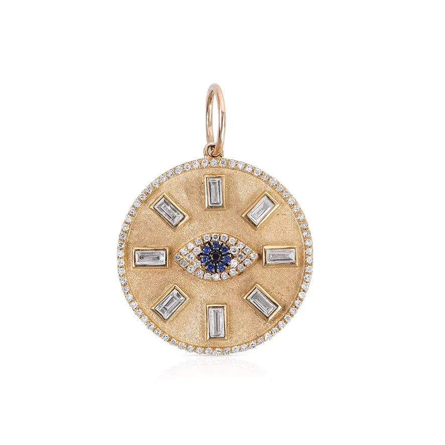 MEDIUM PEACE & PROTECTION BAGUETTE DIAMOND TALISMAN