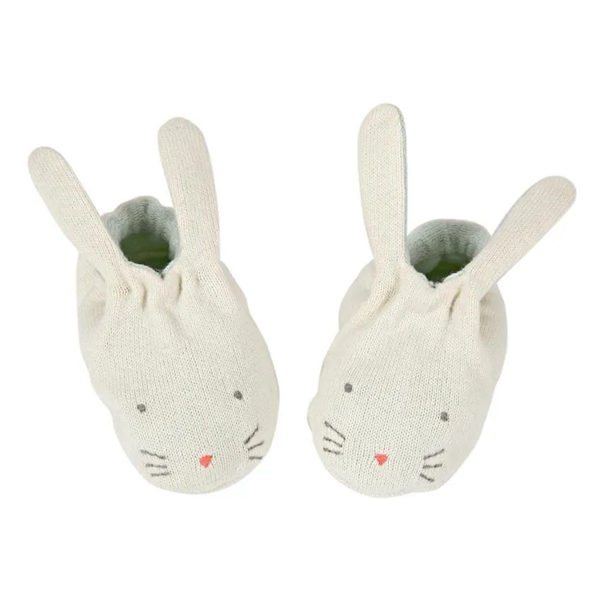 Meri Meri Bunny Booties in Mint
