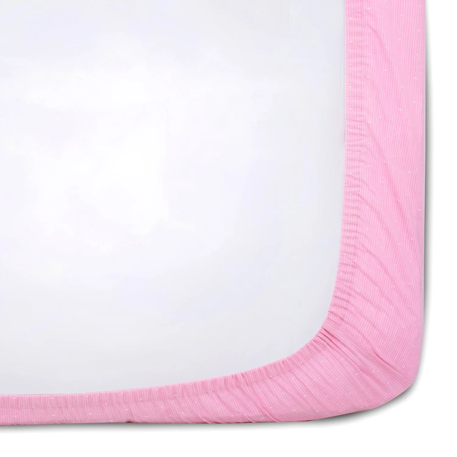 My Milestones Crib Sheet - Dots and Lines (Pink)