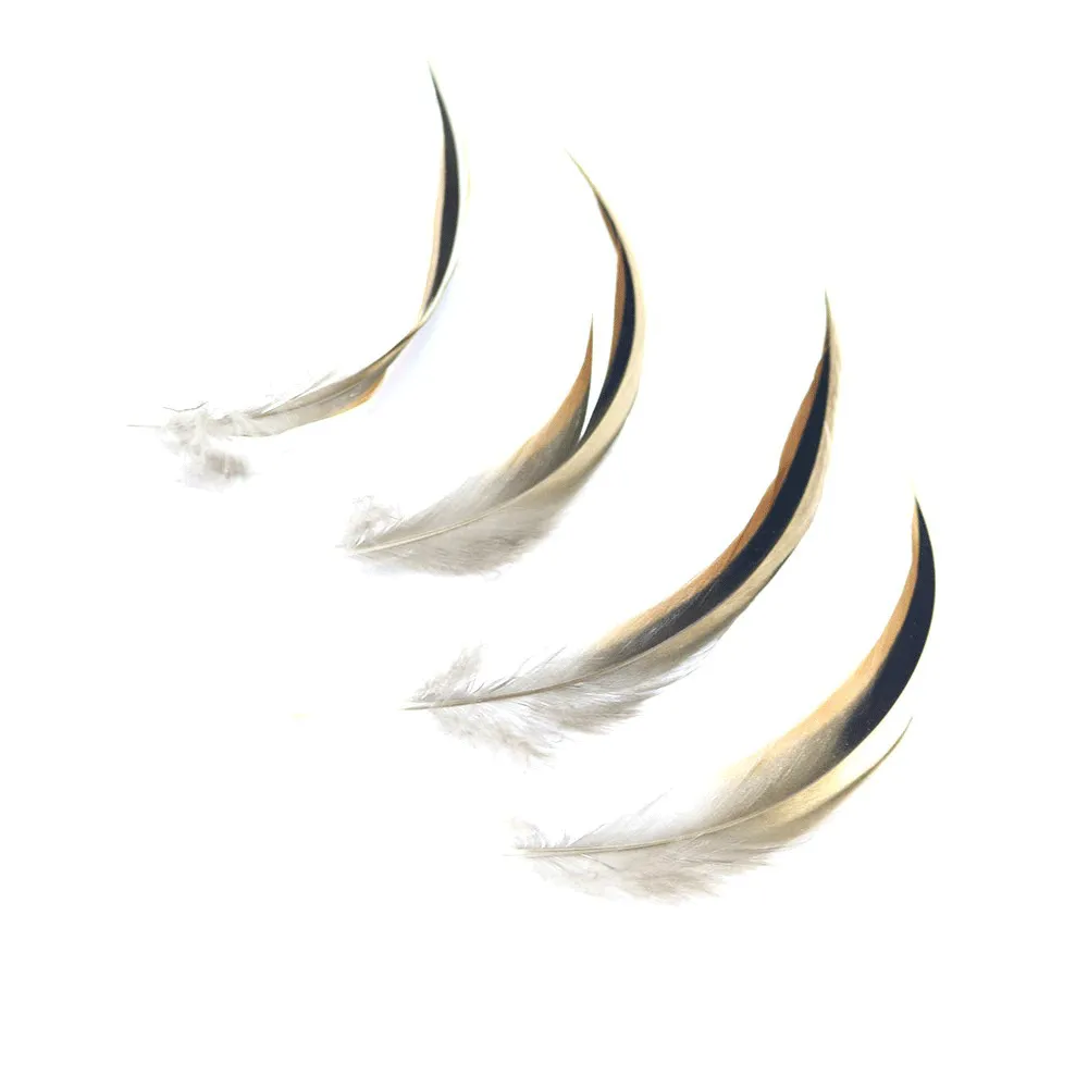 Natural Curled Duck Feathers x 10 pcs