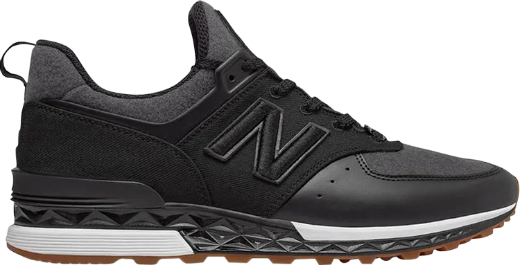 New Balance New Era x 574 Sport 'Black Gum' sneakers, black
