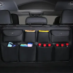 New PU leather Car Rear Seat Back Storage Bag Multi-use