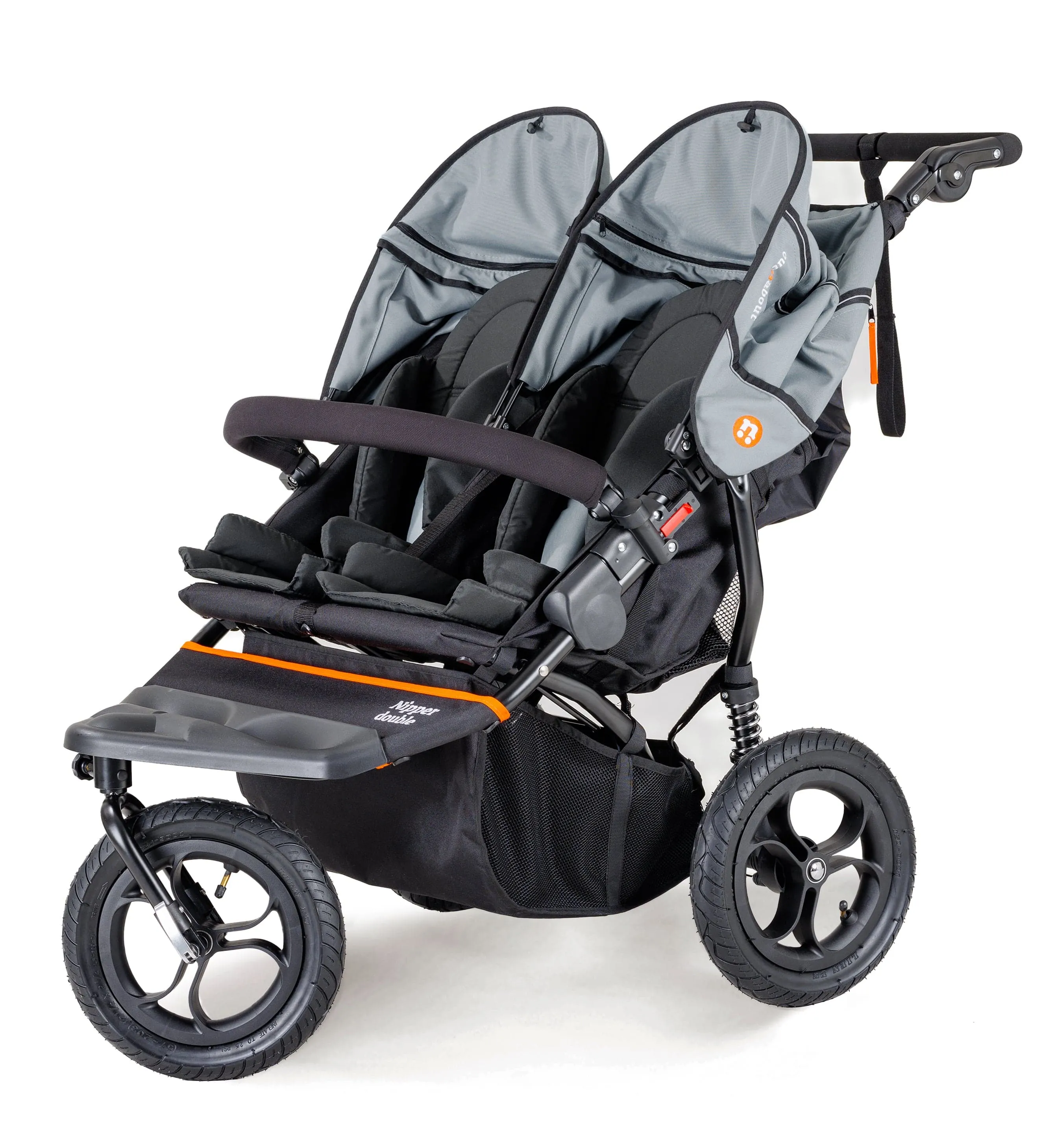 Out n About Nipper Double Duo Essentials Bundle in Rock Salt Grey