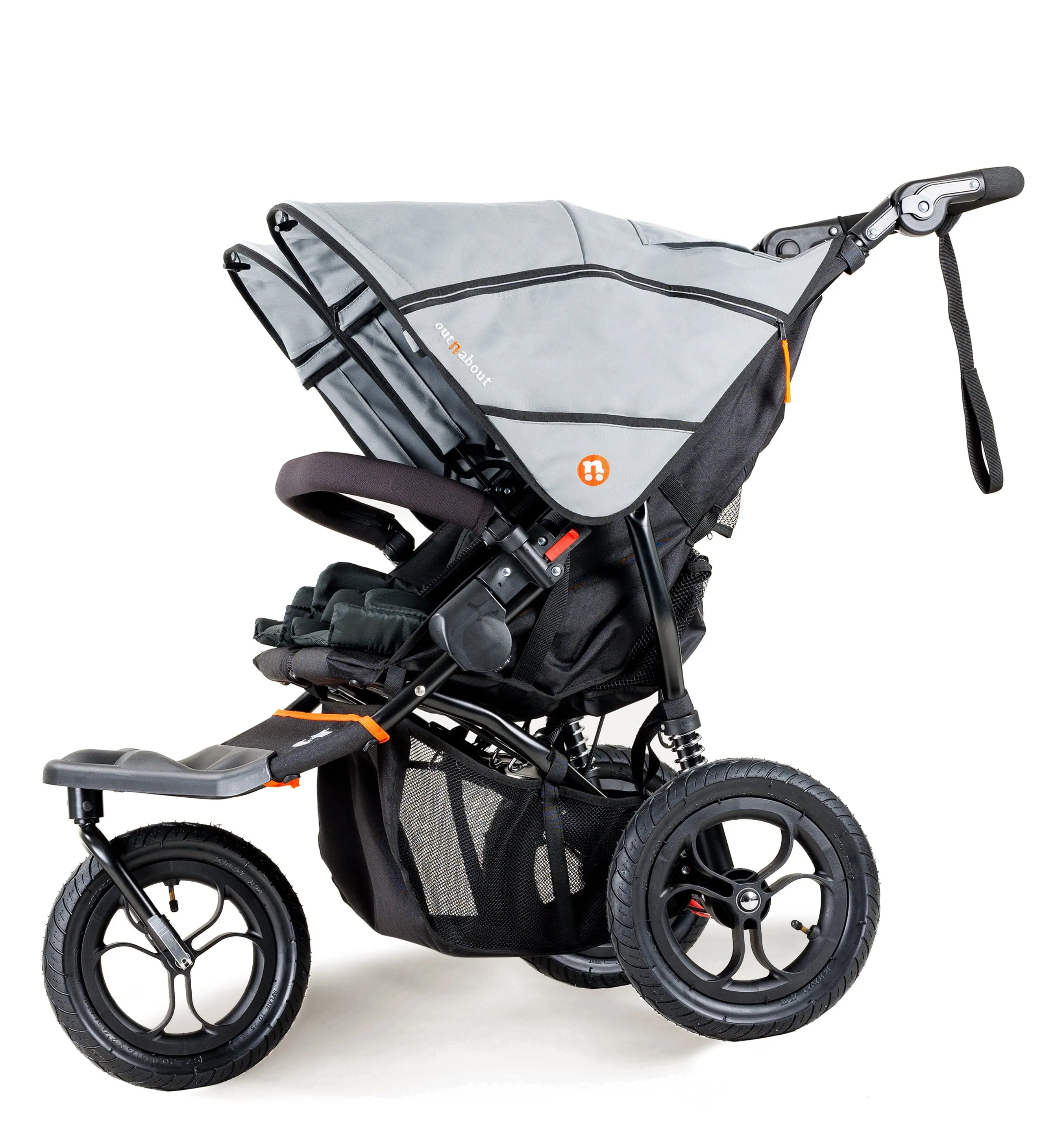 Out n About Nipper Double Duo Essentials Bundle in Rock Salt Grey