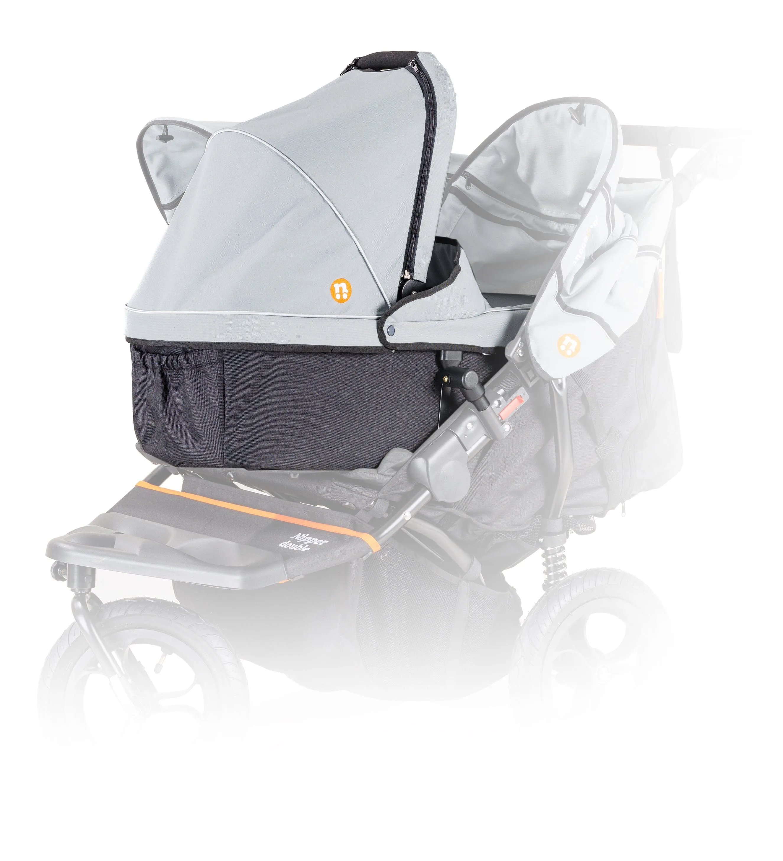 Out n About Nipper Double Duo Essentials Bundle in Rock Salt Grey