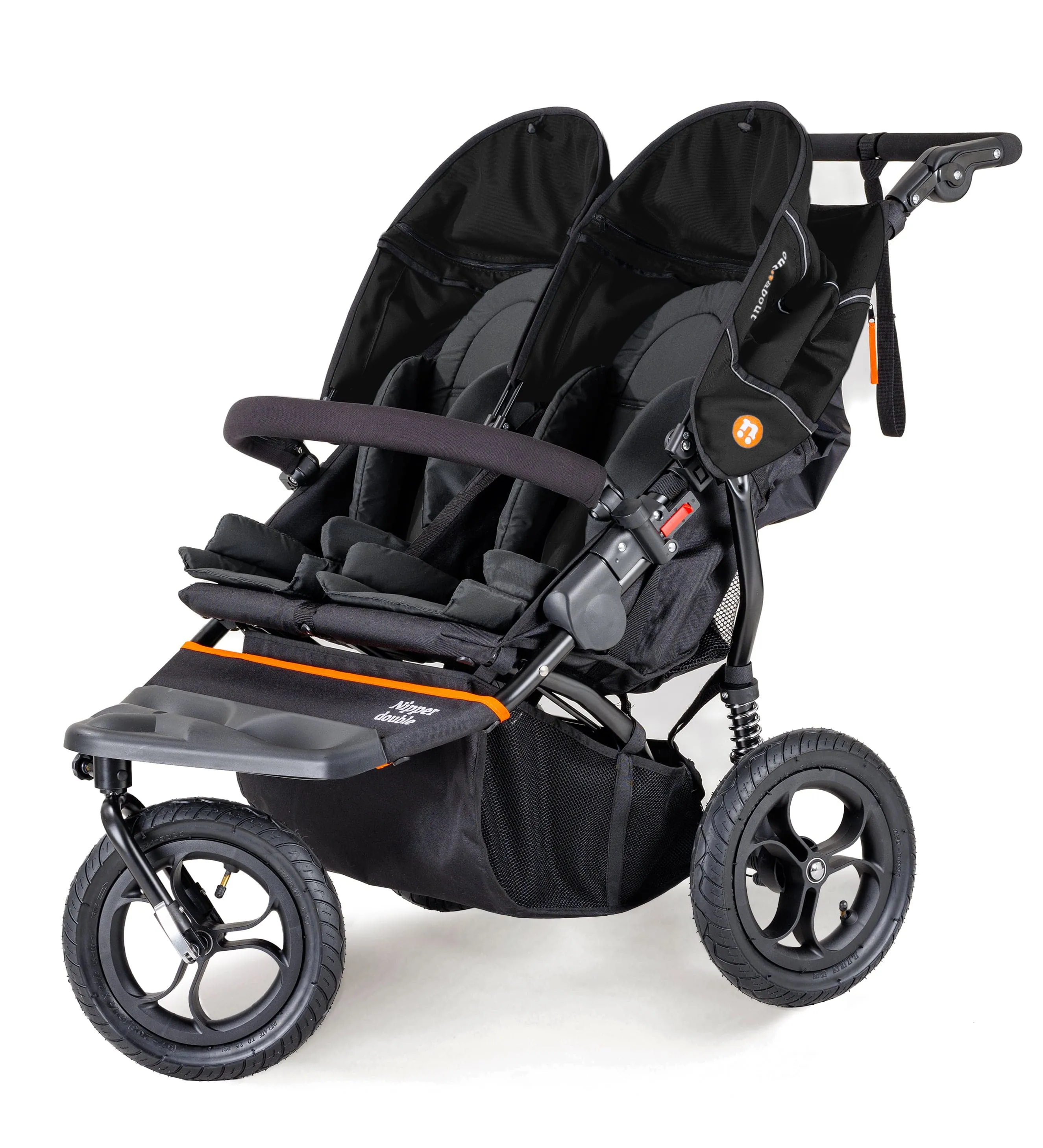 Out n About Nipper Double Duo Essentials Bundle in Summit Black