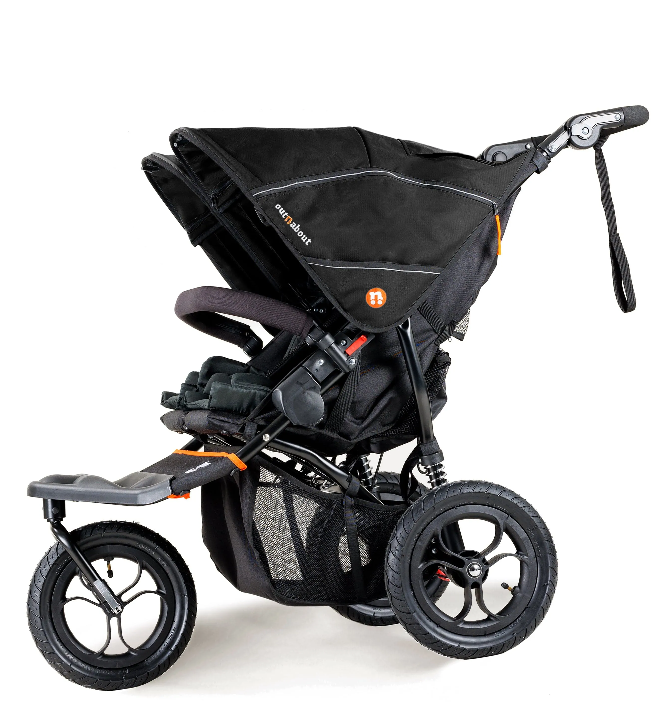 Out n About Nipper Double Duo Essentials Bundle in Summit Black