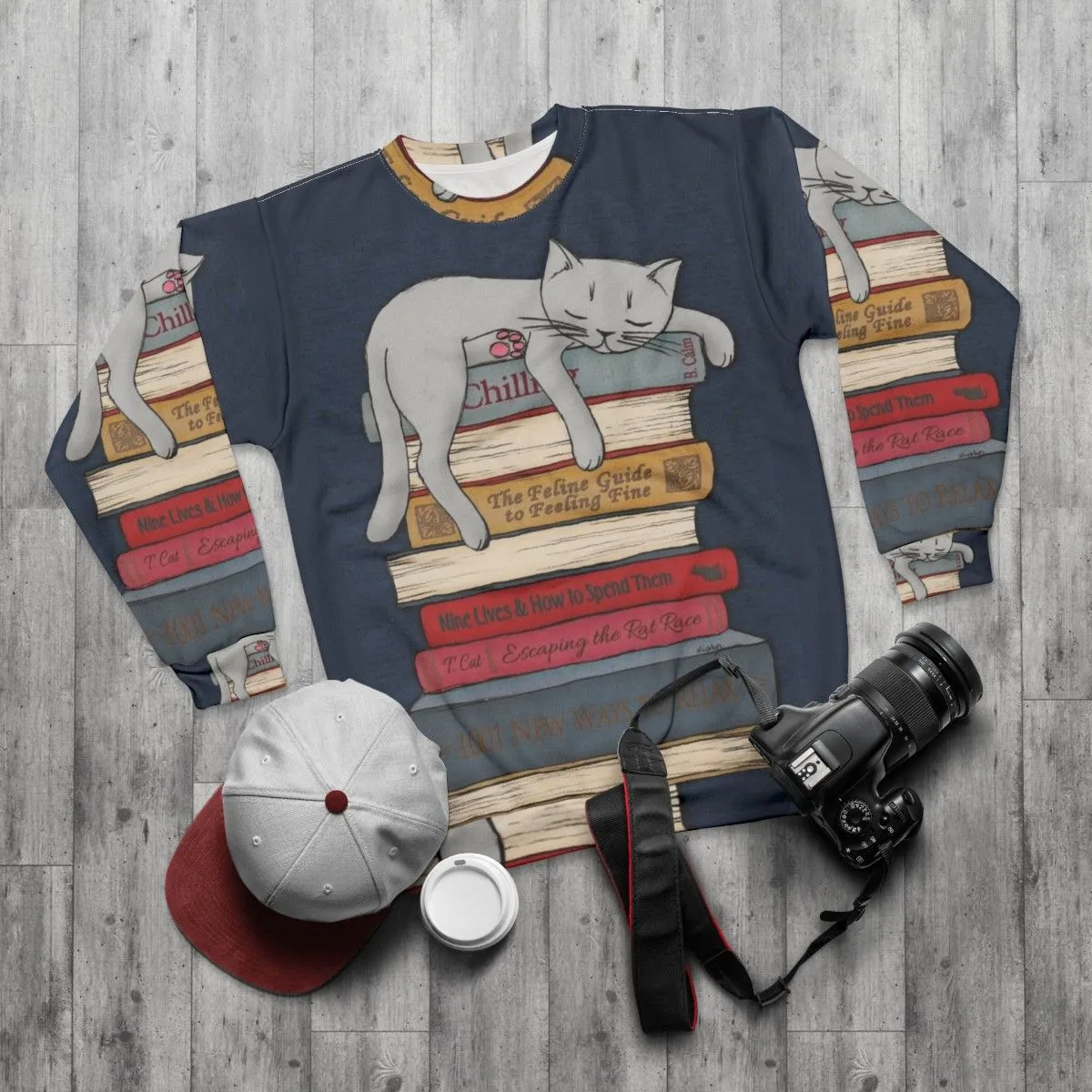 "How to Chill Like a Cat" Cozy Sweatshirt