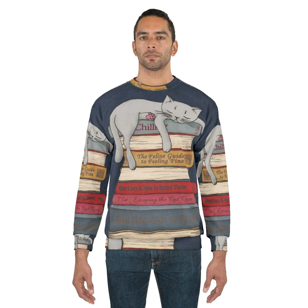 "How to Chill Like a Cat" Cozy Sweatshirt