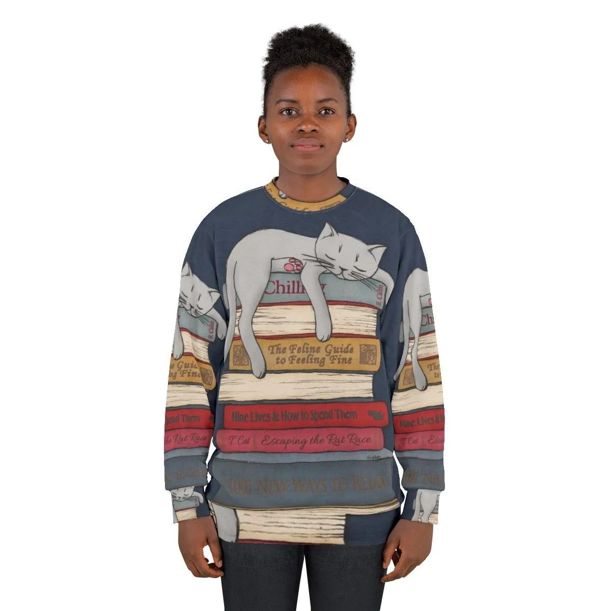 "How to Chill Like a Cat" Cozy Sweatshirt