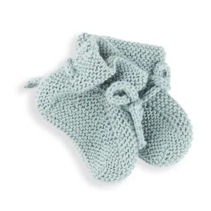 Sage Green Cableknit Booties