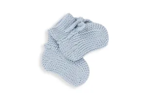 Soft Blue Wool Booties