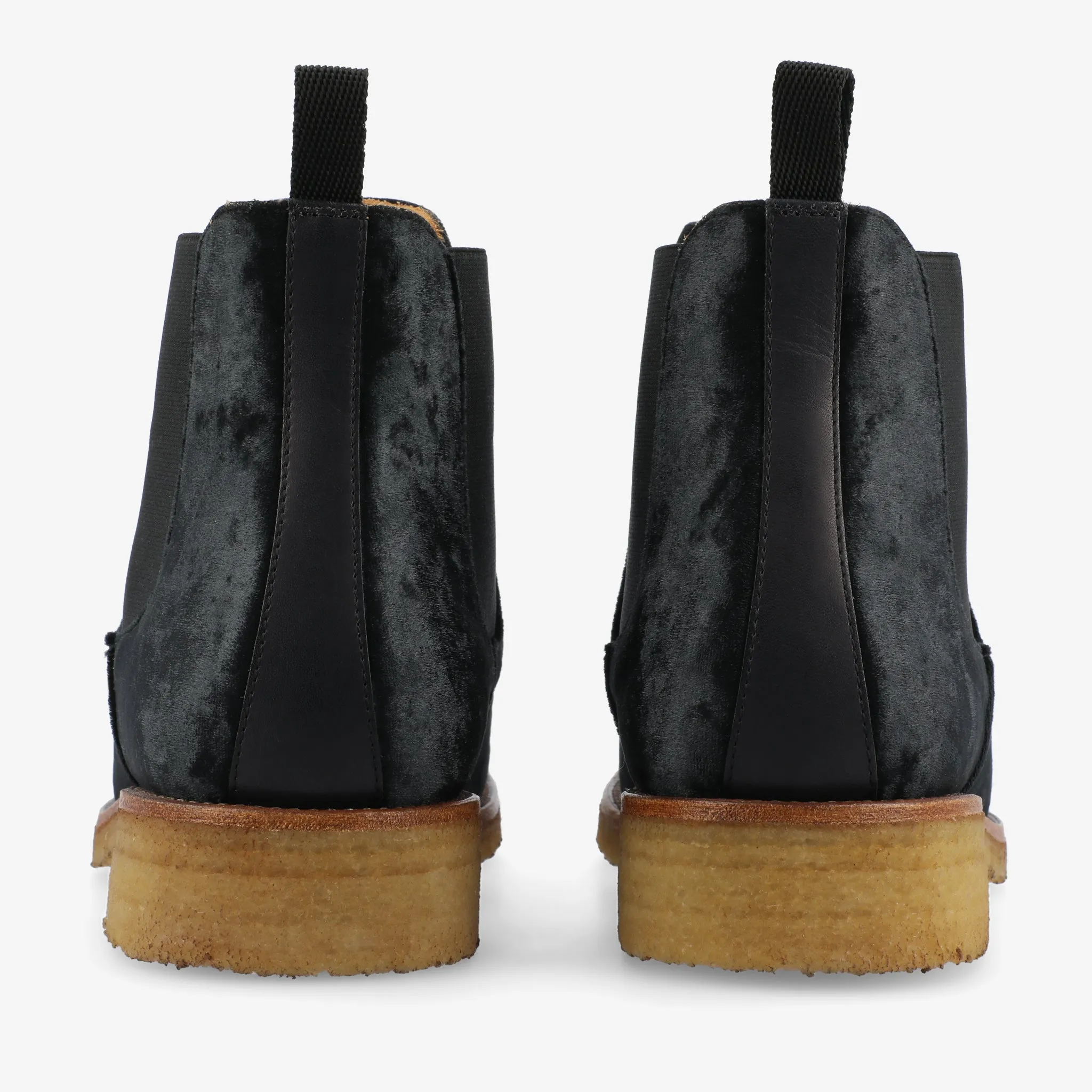 The Jude Boot in Black Velour