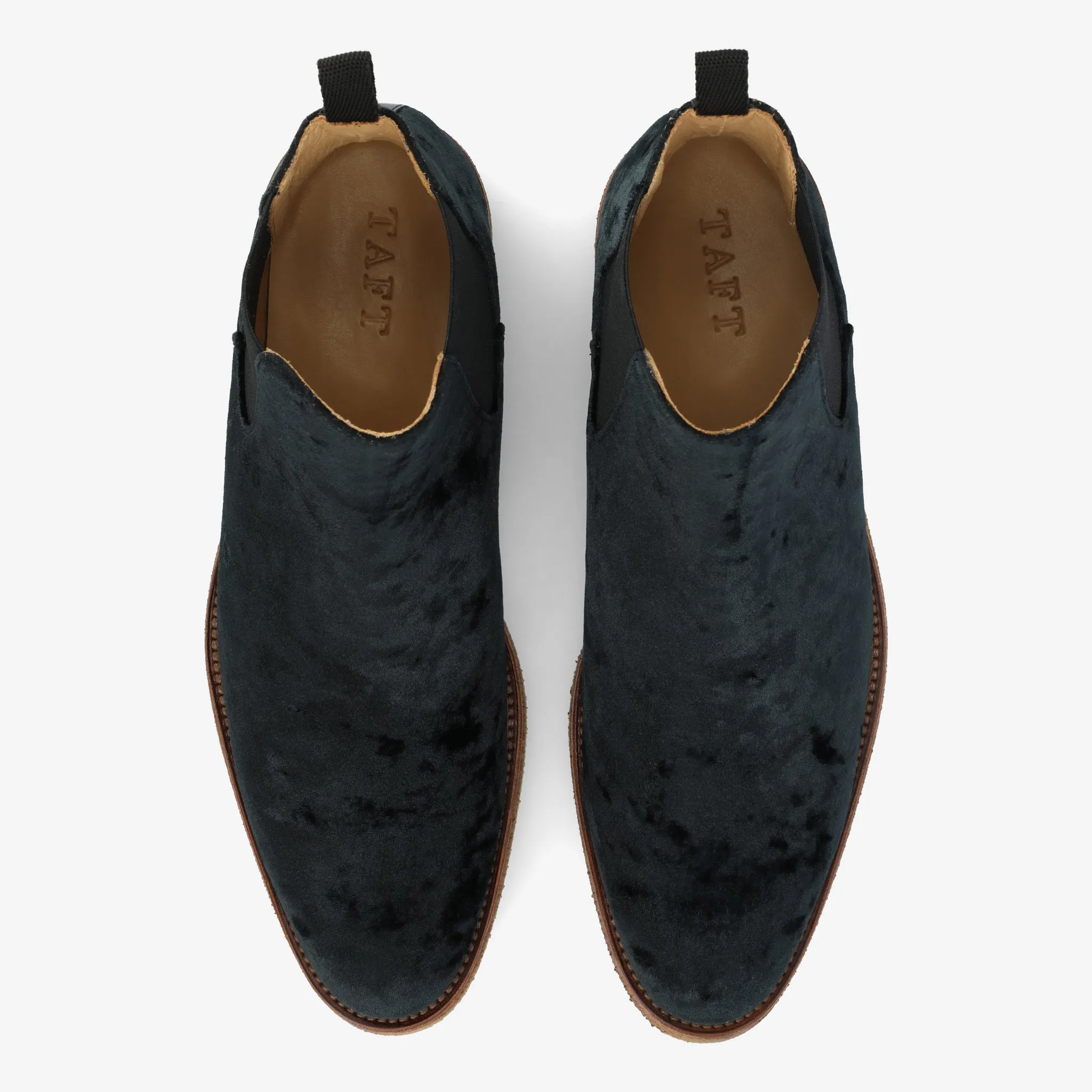 The Jude Boot in Black Velour