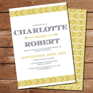 Tribal Rehearsal Dinner Invitation | Couples Shower Invitation