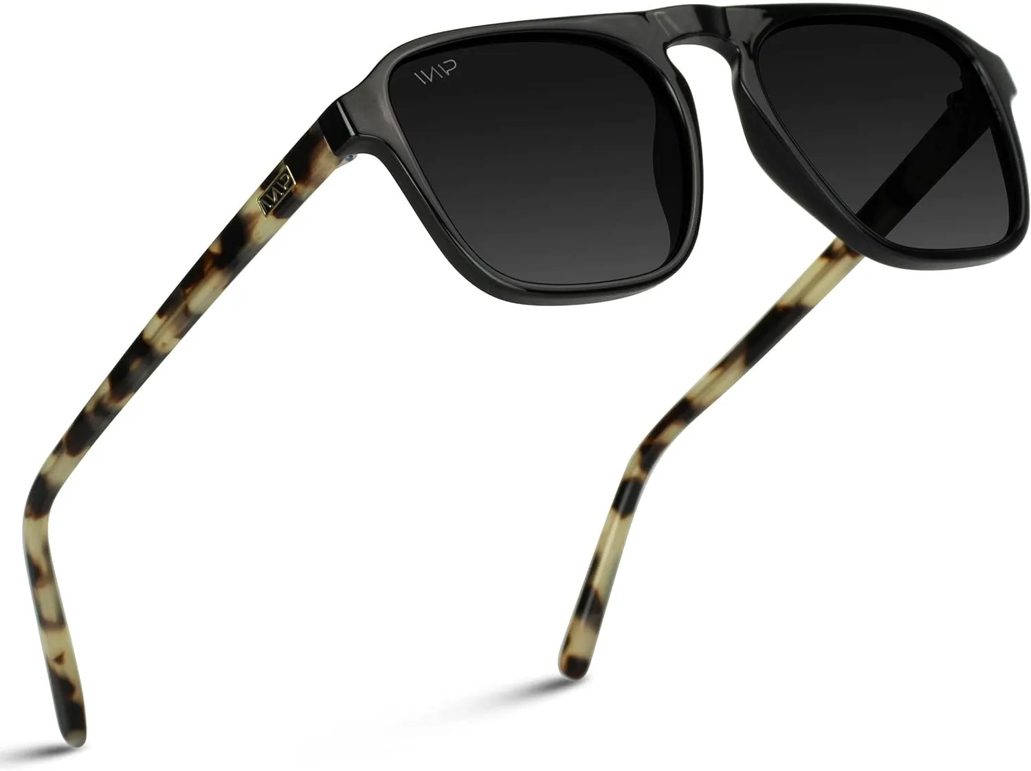 WearMe Pro Polarized Modern Aviator One-Bridge Square Mens Sunglasses