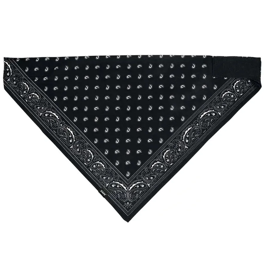 ZANheadgear 3 In 1 Classic B&W Paisley Bandana